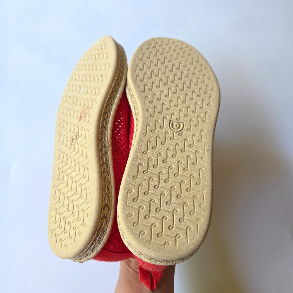 Rothy's The Espadrille Flat Size 8.5 New Red Hot Slip On Flats Comfort Knit - Picture 5 of 7